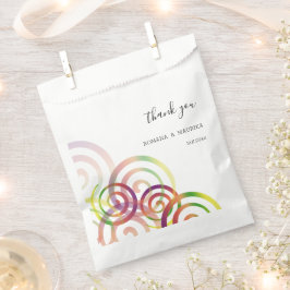 Chic Rainbow Spirals Personalisiert Geschenktütchen