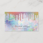 Chic Rainbow Tropfens Opal Visitenkarte (Vorderseite)