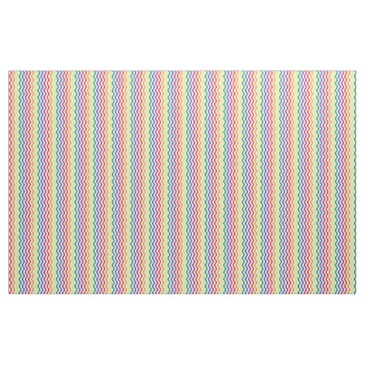Chic Rainbow Wavy Lines Custom Muster Stoff (Yard (91,4 cm))