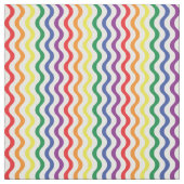 Chic Rainbow Wavy Lines Custom Muster Stoff (Muster)