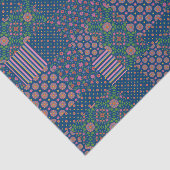 Chic Rangoli Patterns Faux Patchwork Tissue Paper Seidenpapier (Ausschnitt)