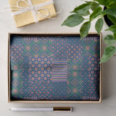 Chic Rangoli Patterns Faux Patchwork Tissue Paper Seidenpapier (Geschenk)