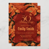 Chic Ranunculus Accent Surprise Birthday Einladung (Vorne/Hinten)