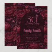 Chic Ranunculus Fantasy 15Th Birthday Party Einladung (Vorne/Hinten)