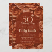 Chic Ranunculus Fantasy 70Th Birthday Einladung (Vorne/Hinten)