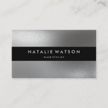 Chic raues IMITAT Silber-Schwarz-Bar-modernes