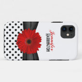 Chic Re Gerbera Daisy Polka Dot Case-Mate iPhone Hülle (Rückseite (Horizontal))