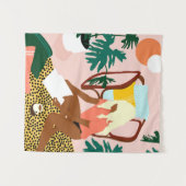 Chic Reading Corner Wandteppich (Vorderseite (Horizontal))