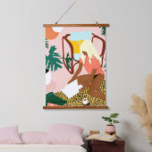 Chic Reading Corner Wandteppich Mit Holzrahmen (Schlafzimmer)