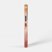 Chic Red and Gold Agate Monogram Samsung Galaxy Hülle (Rechte Seite)