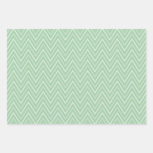 Chic Red and Gold Frohe Weihnachten Zickzack Light Geschenkpapier Set (Vorderseite 3)