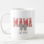 Chic Red and Pink Coquette Bow Mama Kaffeetasse