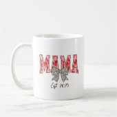 Chic Red and Pink Coquette Bow Mama Kaffeetasse (Links)