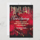 Chic Red Black Tropfens Glitzer Weihnachten neues  (Vorderseite)