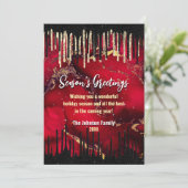 Chic Red Black Tropfens Glitzer Weihnachten neues (Stehend Vorderseite)