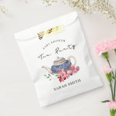 Chic Red Blue Floral Teapot Kinderdusche Tee Party Geschenktütchen (Versiegelt)