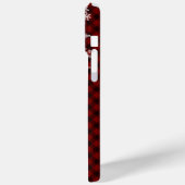 Chic Red Buffalo MERRY CHRISTMAS Monogram Case-Mate iPhone Hülle (Rückseite / Links)
