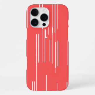 Chic Red Case: Lebhafter Minimalismus iPhone 16 Pro Max Hülle