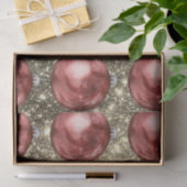 Chic Red Christmas Balls Gold Glitzern Seidenpapier (Geschenk)