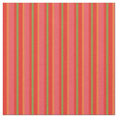 Chic Red Field Poppies Snazzy Striped Fabric Stoff (Nahaufnahme)
