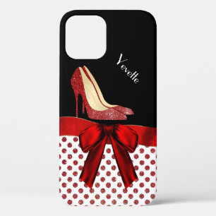 Chic Red Glitzer Stilettos Case-Mate iPhone Hülle