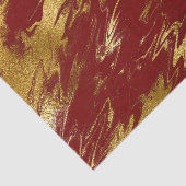 Chic Red Gold Imitate Marmor Seidenpapier (Ausschnitt)