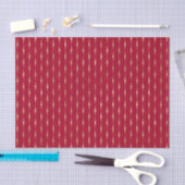 Chic Red Gold Stripes Seidenpapier (Handwerk)