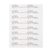 Chic Red & Green Holly Joyful Wünsche Weihnachten (Bogen)