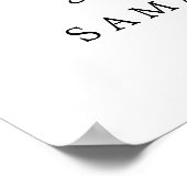 Chic Red Heart Wählen Sie einen Platz, nicht ein Z Poster (Ecke)