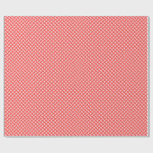 Chic Red Herringbone geometrische Muster monogramm Geschenkpapier (Flach)