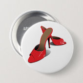 Chic Red High Heels Glamour Stiletto Mode Button (Vorne & Hinten)