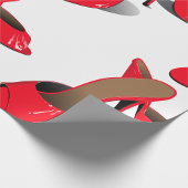 Chic Red High Heels Glamour Stiletto Mode Geschenkpapier