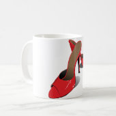 Chic Red High Heels Glamour Stiletto Mode Kaffeetasse (Vorderseite Links)