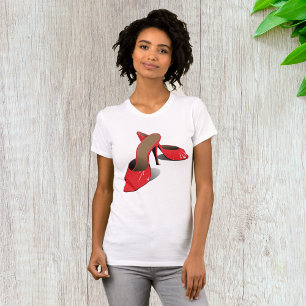 Chic Red High Heels Glamour Stiletto Mode T-Shirt