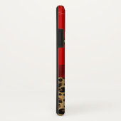 Chic Red & Leopard Print Case-Mate iPhone Hülle (Hinten/Rechts)