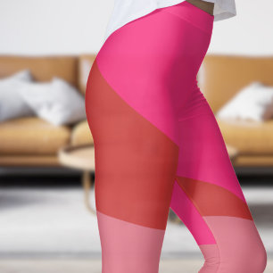 Chic Red mit Cream Angles Leggings