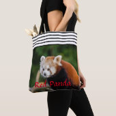 Chic Red Panda Striping Tasche (Von Nahem)