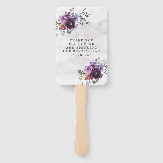 Chic Red Pink Peony Sage Foliage Hochzeit Vielen D Fächer (Rückseite)