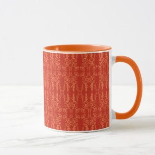 Chic Red Poppy Kontur: Ringer Coffee Tasse