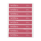 Chic Red & White Holly und Pine Frohe Weihnachten (Bogen)