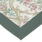 Chic Regal Damask Graceful Botanical Designs Tischdecke (Schrägansicht)