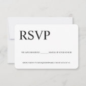 Chic Reservierte Sitzplätze Unternehmen - Digital  RSVP Karte (Vorderseite)