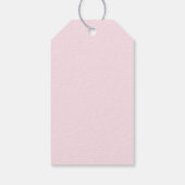 Chic Retirement Party Pink Gold Agate Custom Geschenkanhänger (Rückseite)