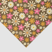 Chic Retro 70er Groovy Hippie Blume Seidenpapier (Detail)