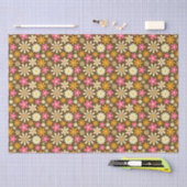 Chic Retro 70er Groovy Hippie Blume Seidenpapier (Handwerk)