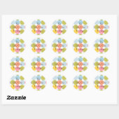 CHIC RETRO BUSINESS / OCCASION GIFT WRAP STICKER (Blatt)