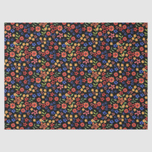 Chic Retro Ditsy Blumengewebe Papier