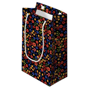 Chic Retro Ditsy Floral Custom Kleine Geschenktasc Geschenktüte
