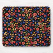 Chic Retro Floral Print Custom Mousepad (Vorne)