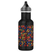 Chic Retro Floral Print Custom Water Flasche Trinkflasche (Rechts)